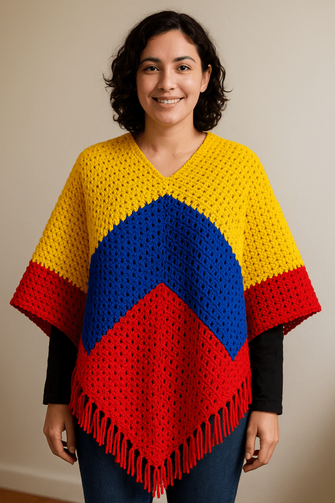 Colombian Flag Poncho – Unisex