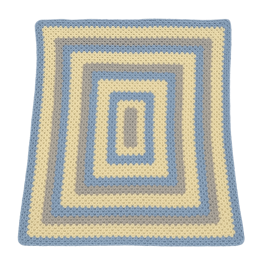 Handmade Newborn Crochet Blanket - Image 2
