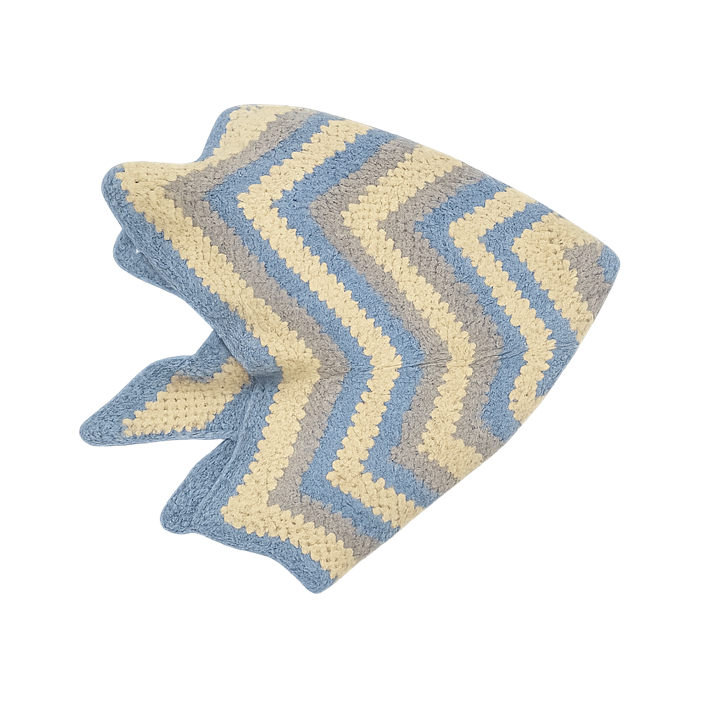 Handmade Newborn Crochet Blanket - Image 3